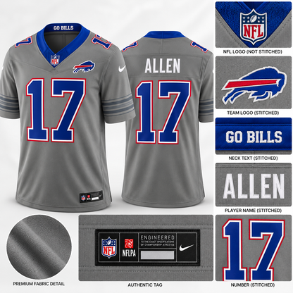 Men's Buffalo Bills Josh Allen Vapor F.U.S.E. Stitched Limited Jersey