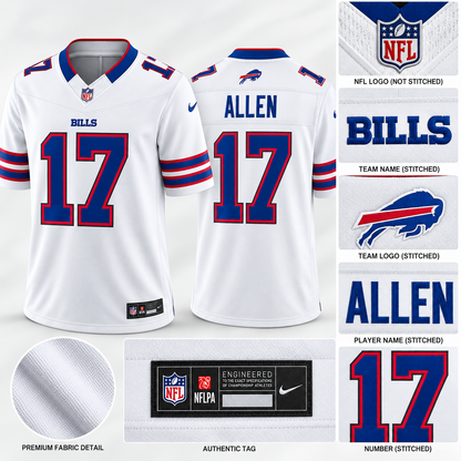 Men's Buffalo Bills Josh Allen Vapor F.U.S.E. Stitched Limited Jersey