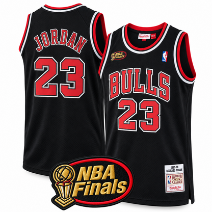 Men's Michael Jordan #23 Chicago Bulls 1997-98 Hardwood Classics Basketball Jersey - All Stitched