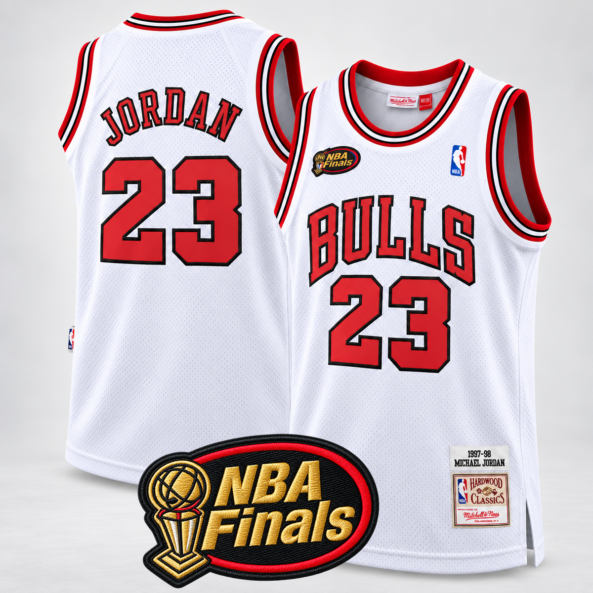 Men's Michael Jordan #23 Chicago Bulls 1997-98 Hardwood Classics Basketball Jersey - All Stitched