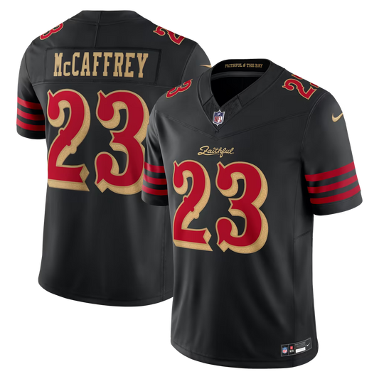 Christian McCaffrey San Francisco 49ers Rivalries Collection Stitched Limited Jersey - Black