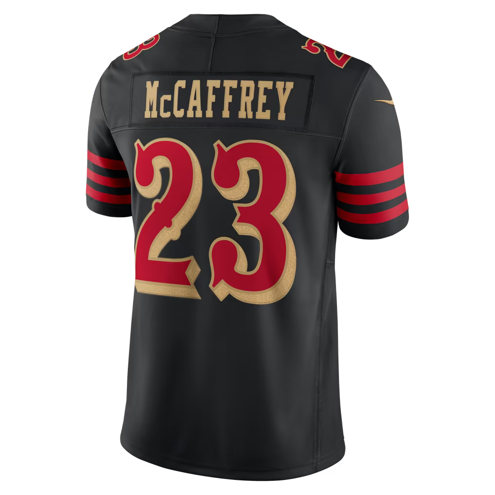 Christian McCaffrey San Francisco 49ers Rivalries Collection Stitched Limited Jersey - Black
