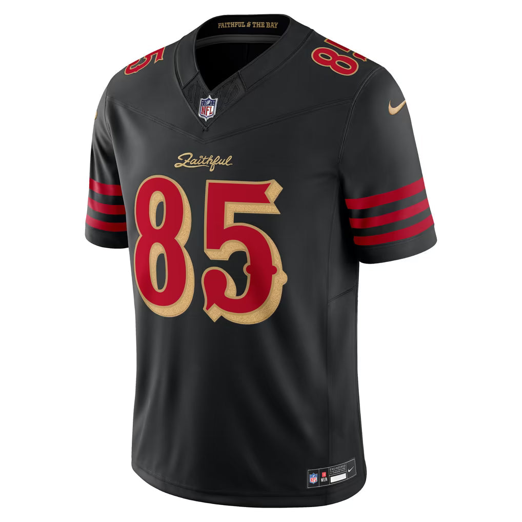 George Kittle San Francisco 49ers Rivalries Collection Stitched Limited Jersey - Black