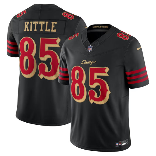 George Kittle San Francisco 49ers Rivalries Collection Stitched Limited Jersey - Black