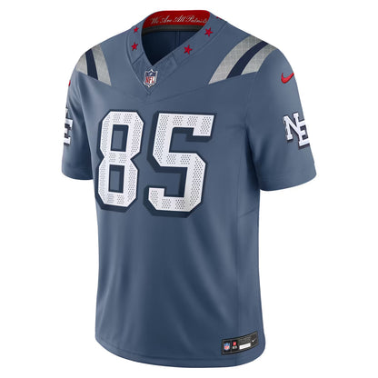Hunter Henry New England Patriots Nike Rivalries Collection Stitched Limited Jersey - Blue