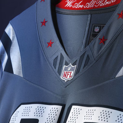 Hunter Henry New England Patriots Nike Rivalries Collection Stitched Limited Jersey - Blue
