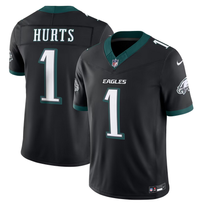 Men's Philadelphia Eagles Jalen Hurts Black Alternate Vapor F.U.S.E. Stitched Limited Jersey