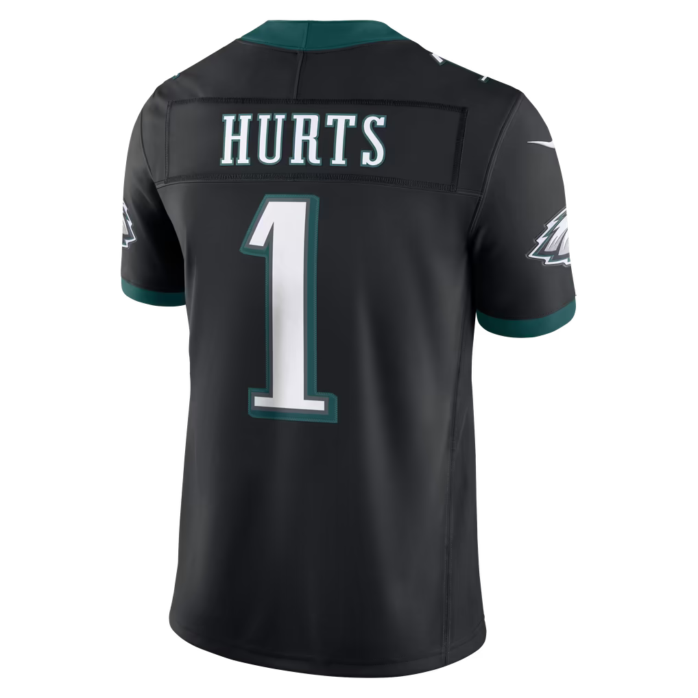 Men's Philadelphia Eagles Jalen Hurts Black Alternate Vapor F.U.S.E. Stitched Limited Jersey