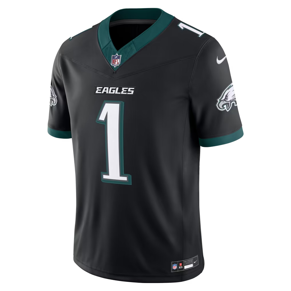 Men's Philadelphia Eagles Jalen Hurts Black Alternate Vapor F.U.S.E. Stitched Limited Jersey