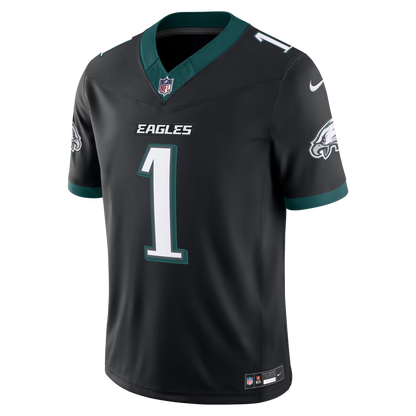 Men's Philadelphia Eagles Jalen Hurts Black Alternate Vapor F.U.S.E. Stitched Limited Jersey