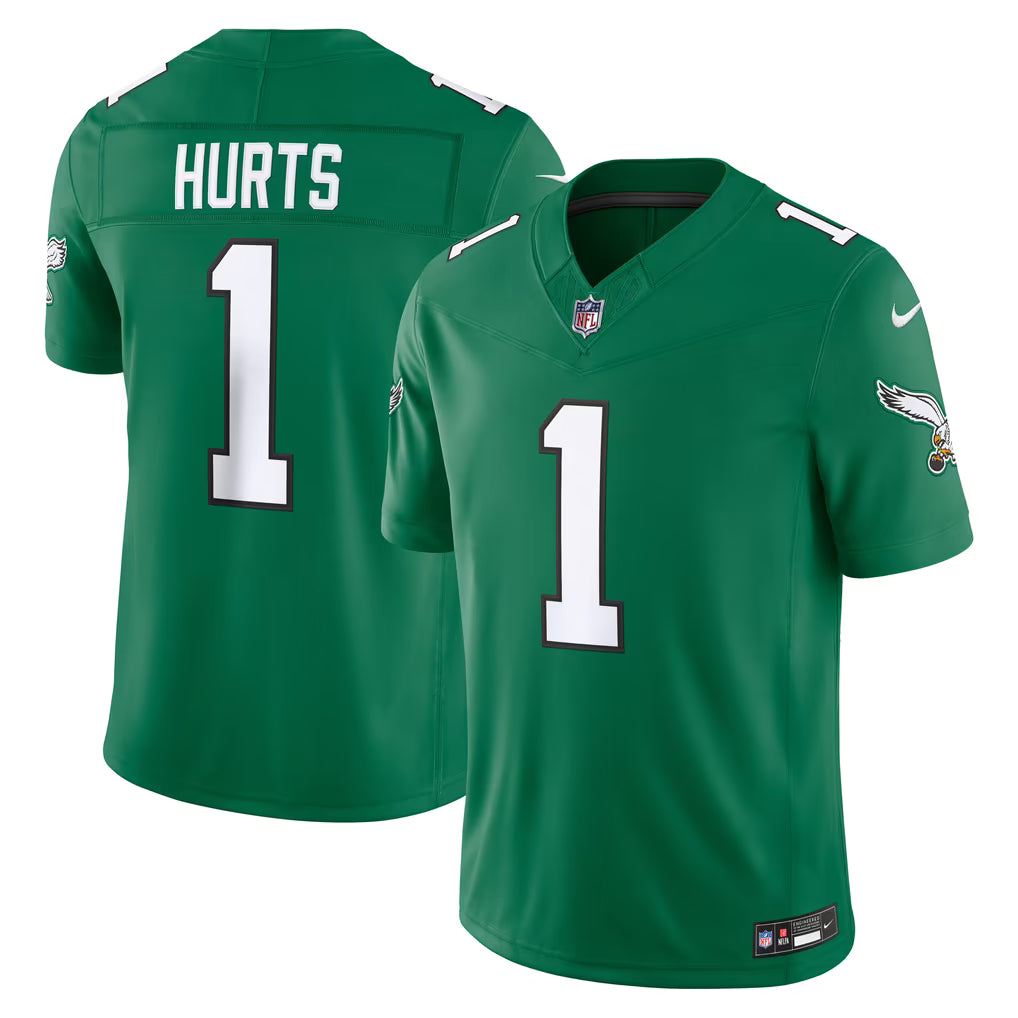 Men's Philadelphia Eagles Jalen Hurts Black Alternate Vapor F.U.S.E. Stitched Limited Jersey