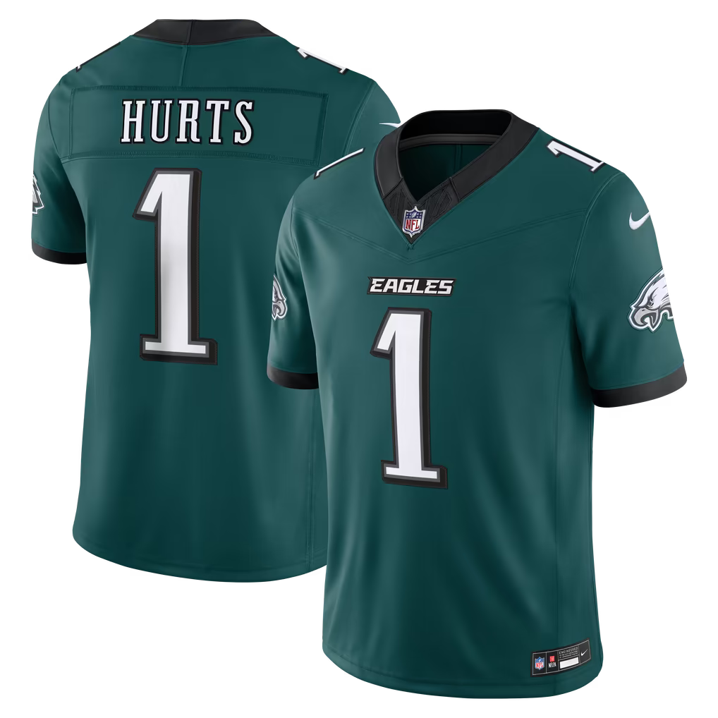 Men's Philadelphia Eagles Jalen Hurts Black Alternate Vapor F.U.S.E. Stitched Limited Jersey