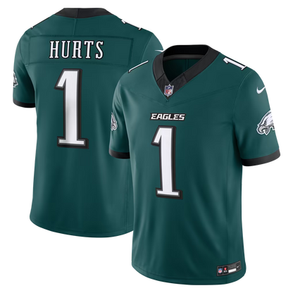Men's Philadelphia Eagles Jalen Hurts Black Alternate Vapor F.U.S.E. Stitched Limited Jersey