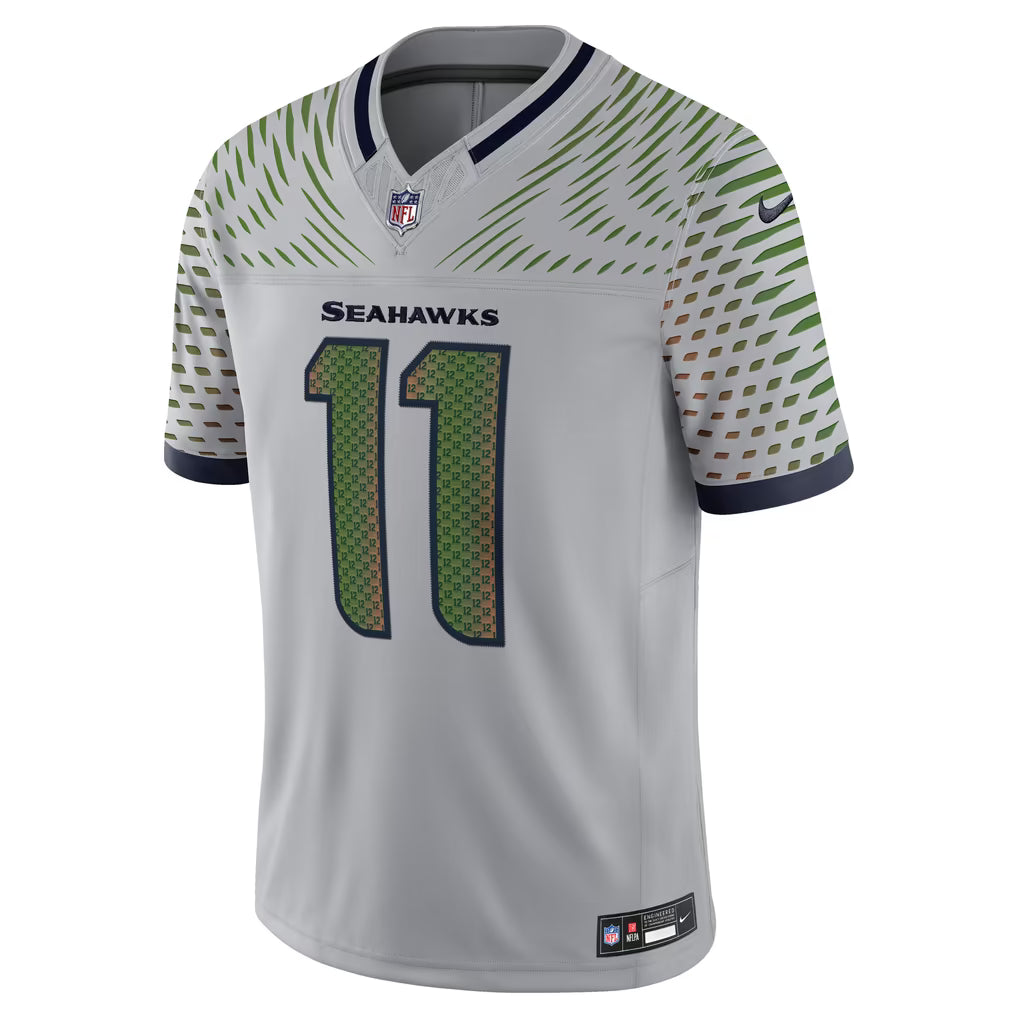 Jaxon Smith-Njigba Seattle Seahawks Rivalries Collection Stitched Limited Jersey - Gray