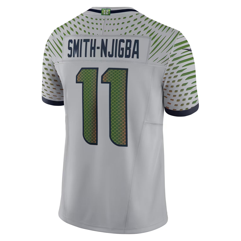 Jaxon Smith-Njigba Seattle Seahawks Rivalries Collection Stitched Limited Jersey - Gray