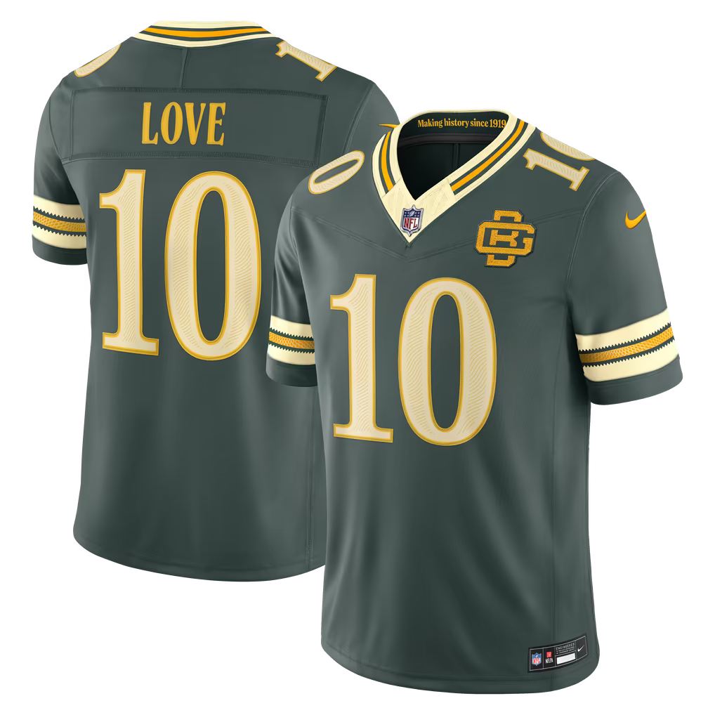 Men's Green Bay Packers Green 2026 "Rivalries" Collection Limited Jersey - All Stitched