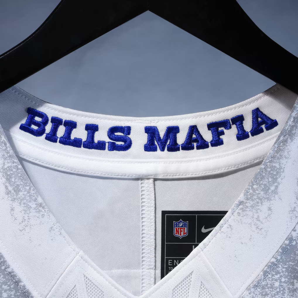 Men's Josh Allen White Buffalo Bills Rivalries Collection Stitched Limited Jersey