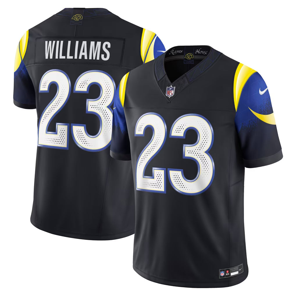 Kyren Williams Los Angeles Rams Rivalries Collection Stitched Limited Jersey - Dark Blue