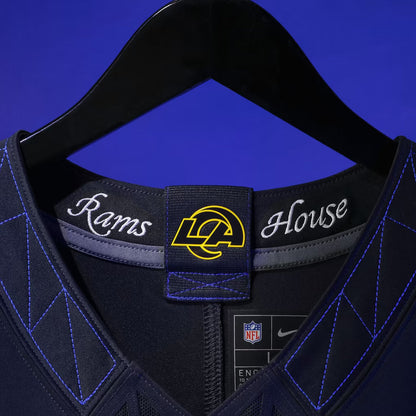Kyren Williams Los Angeles Rams Rivalries Collection Stitched Limited Jersey - Dark Blue