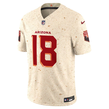 Marvin Harrison Jr. Arizona Cardinals Rivalries Collection Stitched Limited Jersey - Natural