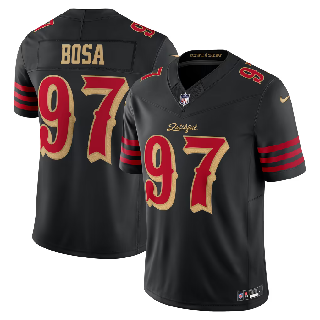 Nick Bosa San Francisco 49ers Rivalries Collection Stitched Limited Jersey - Black
