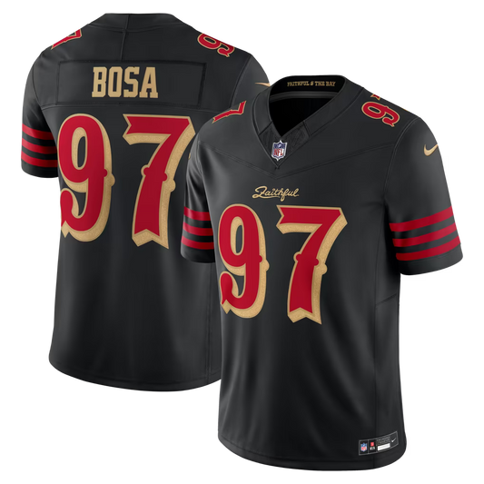 Nick Bosa San Francisco 49ers Rivalries Collection Stitched Limited Jersey - Black