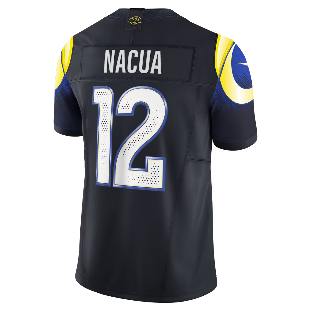 Puka Nacua Los Angeles Rams Rivalries Collection Stitched Limited Jersey - Dark Blue