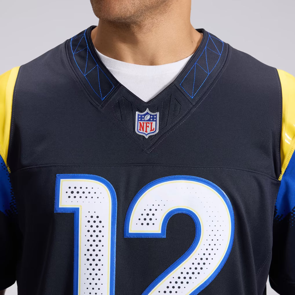 Puka Nacua Los Angeles Rams Rivalries Collection Stitched Limited Jersey - Dark Blue