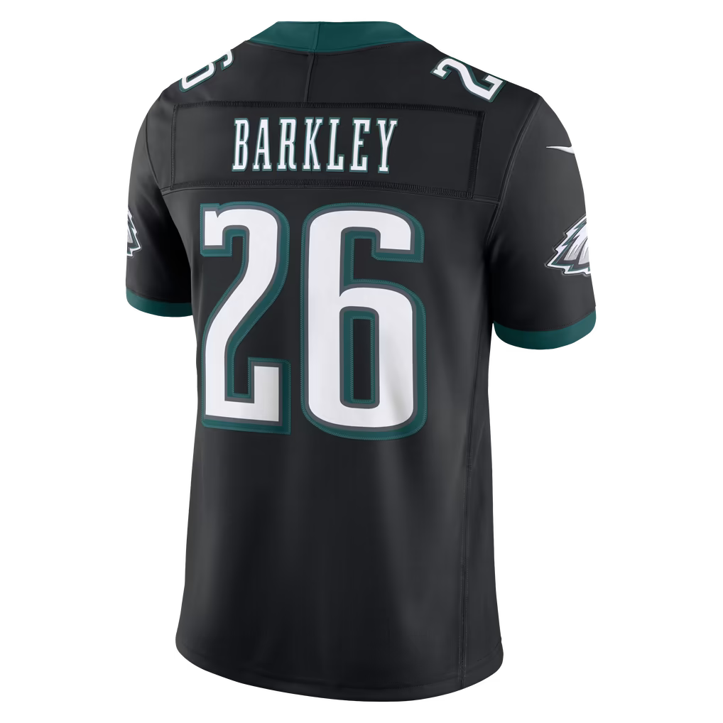Men's Philadelphia Eagles Saquon Barkley Kelly Green Alternate Vapor F.U.S.E. Stitched Limited Jersey