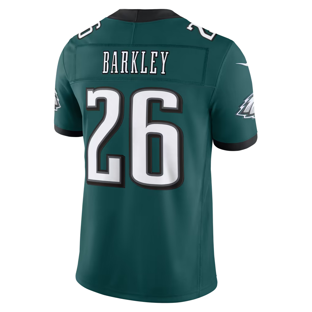 Men's Philadelphia Eagles Saquon Barkley Kelly Green Alternate Vapor F.U.S.E. Stitched Limited Jersey