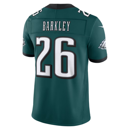 Men's Philadelphia Eagles Saquon Barkley Kelly Green Alternate Vapor F.U.S.E. Stitched Limited Jersey
