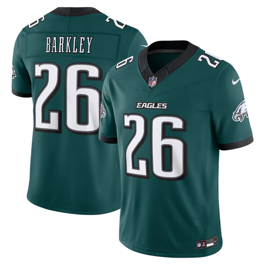 Men's Philadelphia Eagles Saquon Barkley Kelly Green Alternate Vapor F.U.S.E. Stitched Limited Jersey