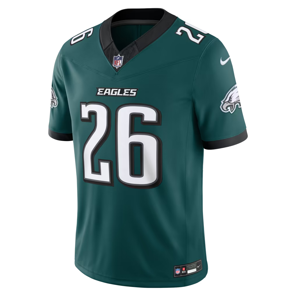 Men's Philadelphia Eagles Saquon Barkley Kelly Green Alternate Vapor F.U.S.E. Stitched Limited Jersey