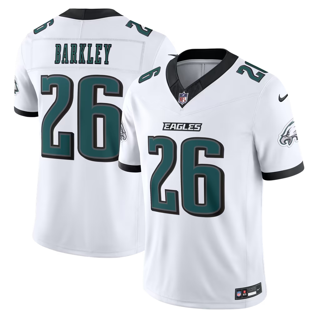 Men's Philadelphia Eagles Saquon Barkley Kelly Green Alternate Vapor F.U.S.E. Stitched Limited Jersey