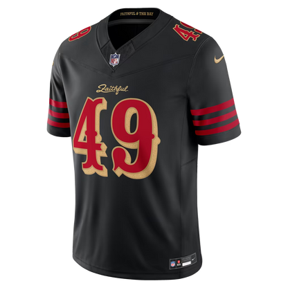 Men's San Francisco 49ers The Faithful Black Rivalries Collection Stitched Limited Jersey